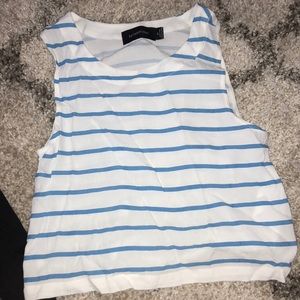Striped crop top